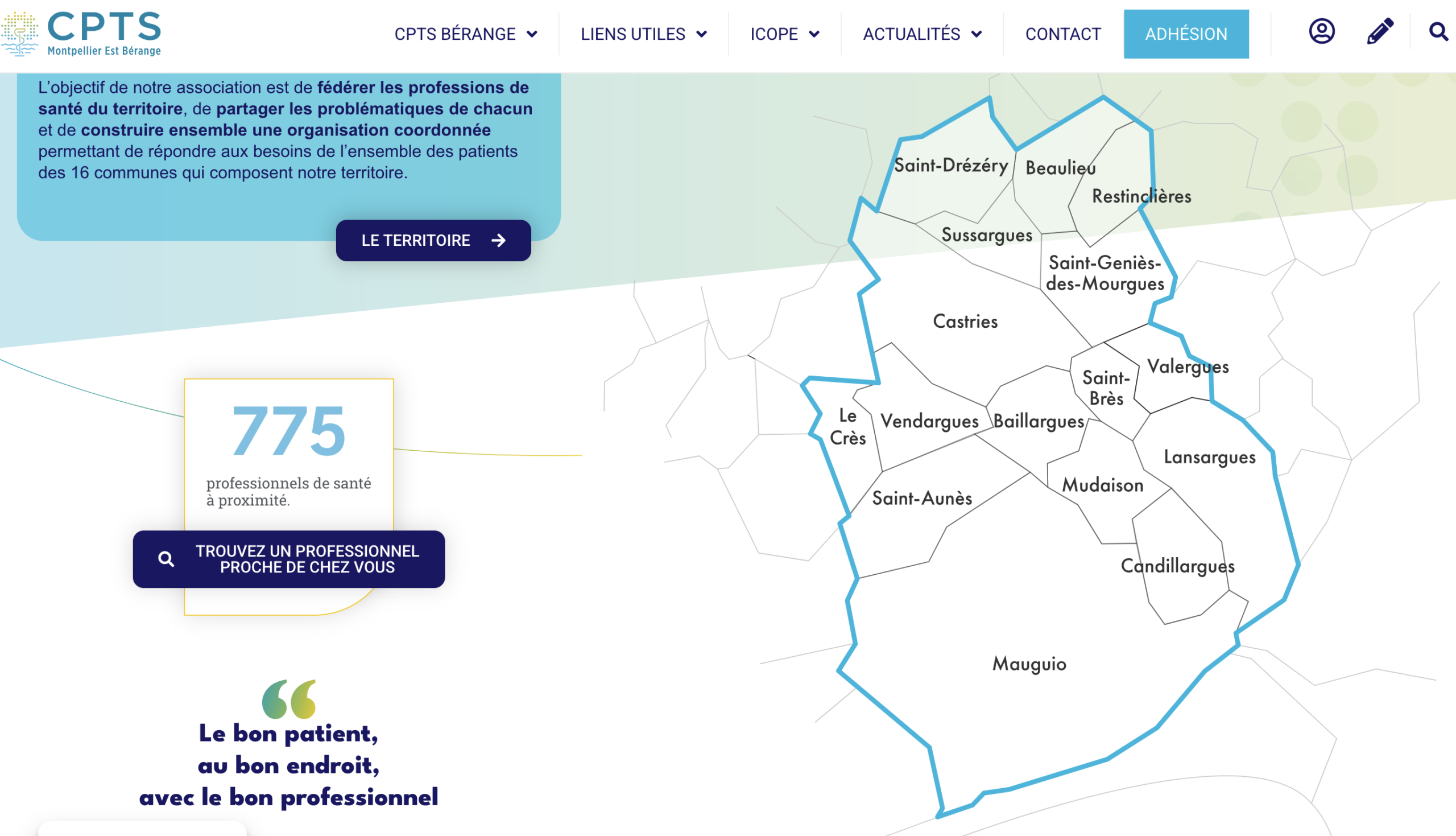 Site web de la CPTS bérange